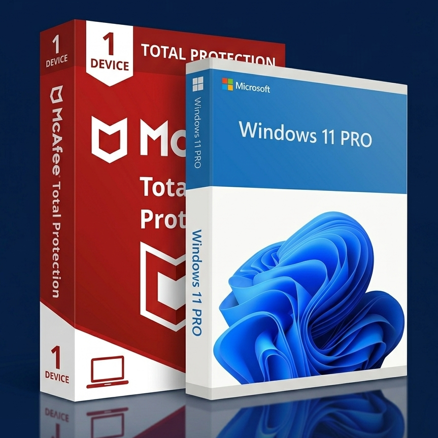 Windows 11 Pro + McAfee Total Protection
